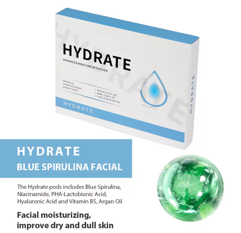 Hydrate pod kit for oxygen facial